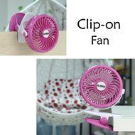 BLUBOON Clip on Fan Battery Operated Speed Adjustable Portable Mini Stroller Fan N3