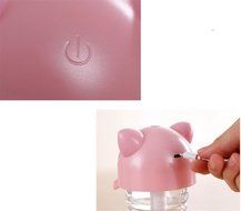 Alonea USB Mini Cartoon Bottle Cap Humidifier Office Air Diffuser (Black) N17