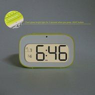 junjiada Digital Alarm Clock With Timer，Low Light Sensor Technology,Light On Backligt When Detect Low Light,Soft... N4