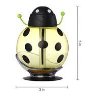 USB Charging Water Diffuser Mini Beetle Air Humidifier Night Light Mist Maker (Red) N9