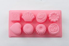 8 Hole Floral Cake Pudding Jelly Chocolate Mold Handmade DIY Soap Candle Ice Mould