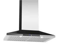 Ancona Chef WPC430 Wall-Mounted Pyramid Style Convertible Range Hood, 30-Inch, Stainless Steel