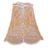 Crystorama 1SH-GOLD Beaded Shade On Lace in Gold Finish, 5 by Crystorama