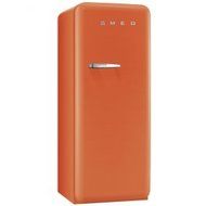 Smeg FAB28UORR1 24" 50s Retro Style Top-Freezer Refrigerator with 9.22 Cu. Ft. Capacity Ice Compartment Interior...