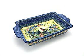 Polish Pottery Baker - Rectangular Brownie Pan - Unikat Signature - U4512