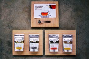 Golden Moon Loose Leaf Organic Herbal Tea Sampler Gift Set (48 Servings of Tea)