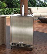 Marvel MO24BSSMRS Outdoor Mobile Beer Dispenser, Single Tap, Solid Door, Right Hinge, 24", Stainless Steel N2