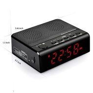 BonyTek Alarm Clock Radio,Portable Wireless Bluetooth Alarm Clock Speaker with FM Radio,TF Reader,MP3 Music Player... N2