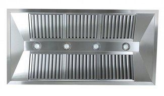 Z Line KECOMi-48 Stainless Steel Island Mount Range Hood, 48-Inch N4