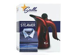 Stella Premier Steamer Handheld Multi Purpose Use, Home and Fabric Red, 7 oz N7