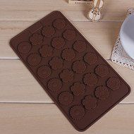 DUFUSTORE Chocolate Cake Candy Baking Silicone Bakeware Mould Flower Pattern Random Color N5