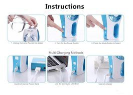 BearsFire 3-Modes Portable Handheld USB Mini Misting Fan with Personal Cooling Mist Humidifier Rechargeable Battery... N16