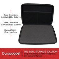 DURAGADGET HP Action Camera Case - Black Armoured EVA 'Shell' Storage Case with Fully-Customizable &amp; Shock-Absorbing...
