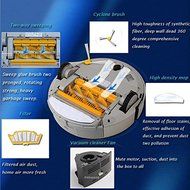 PAKWANG A325 Robotic Vacuum Cleaner 4-in-1 Cleaning design, 2 ways virtual wall for home vacuum robot