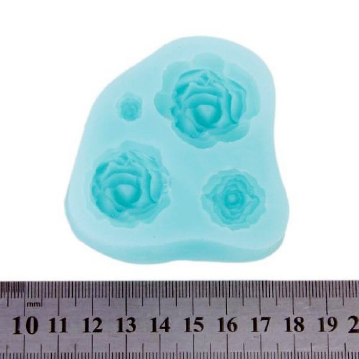 Joylive 1pc Silicon Rose Pattern Fondant Cake Sugarcraft Decorating Mold Mould Tools Random Color N5