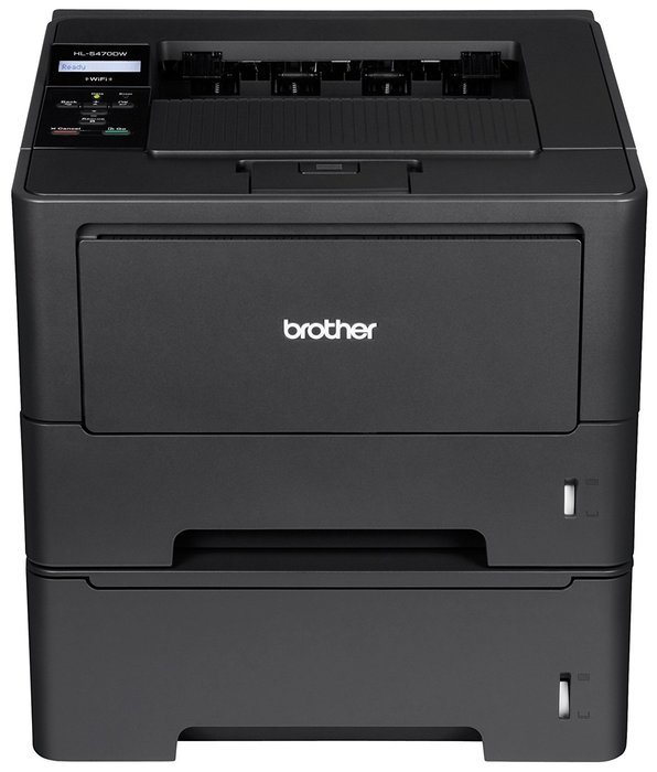 Brother High-Speed Monochrome Laser Printer with Wireless Networking, Duplex and Dual Paper Trays (HL5470DWT),...