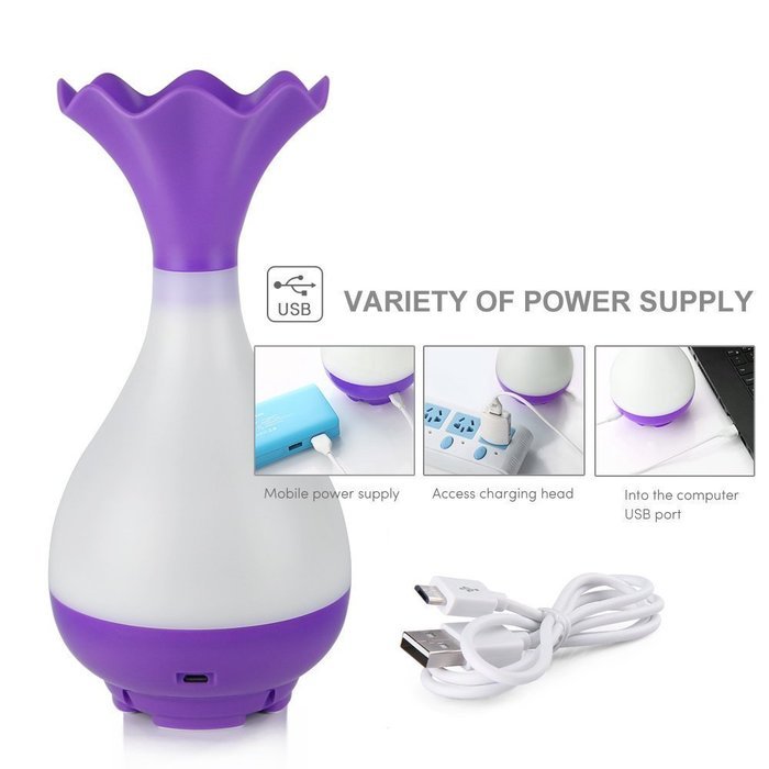 Romantic Magic Bottle 95ml Portable USB Ultrasonic Aromatherapy Humidifier Essential Oil Aroma Diffuser with LED... N6
