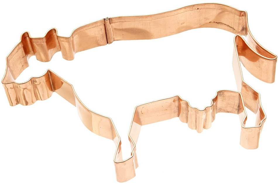 Old River Road Horse Shape Cookie Cutter, Copper N9