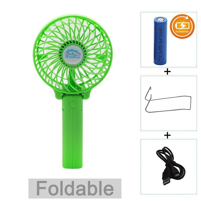 Portable Battery USB Mini Foldable Cooling Desktop Fan for Home Office Camping Travel (Rechargeable,Handheld,Umbrella... N18
