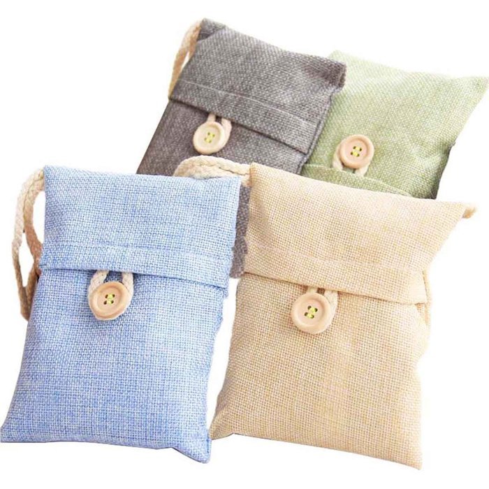 Acehg Natural Auto Air Purifying Bamboo Charcoal Bag/ Air Freshener (4packs*100g)