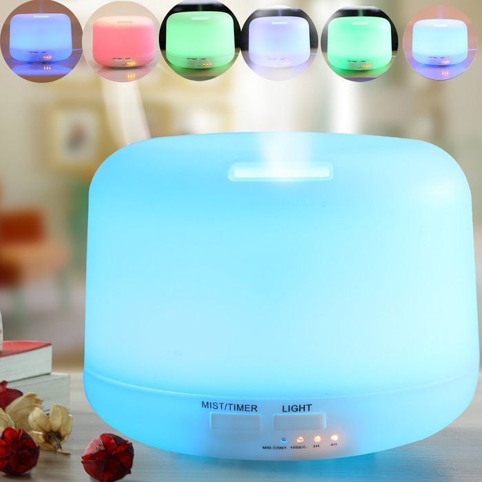 Aosnow 300ml Aromatherapy,Essential Oil Diffuser, Diffuser Portable Ultrasonic Aroma Humidifier with 7 Color Changing... N2