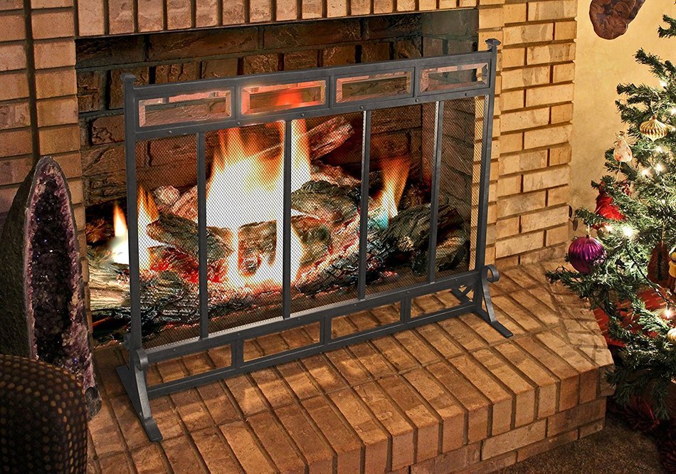 Pleasant Hearth FA617S Atticus Fireplace Screen N3