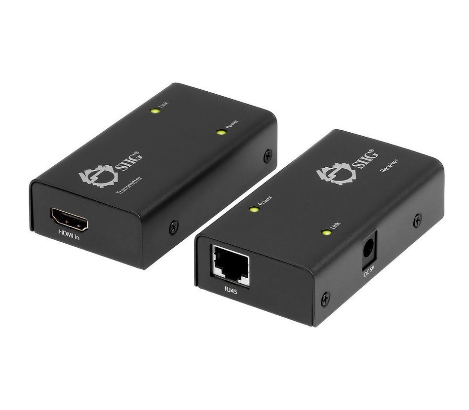 SIIG HDMI Extender over single Cat5e/6 with extra HDMI output - 196ft (CE-H22E11-S1)