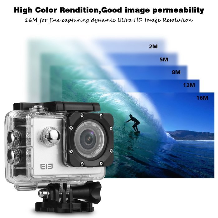 Elephone ELE Explorer Action Camera Wifi Ultra HD 4K 15fps 16MP 2.0 inch LCD Screen 170&deg; Wide Lens Waterproof...