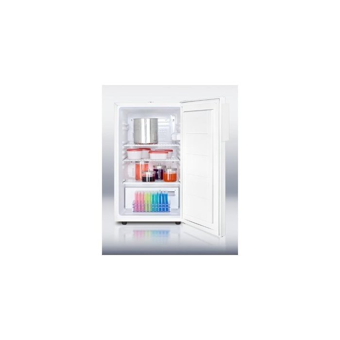 Summit FF511LMEDADA 20" AccuCold MED Series ADA Compliant Medical Compact Refrigerator with 4.1 cu. ft. Capacity...