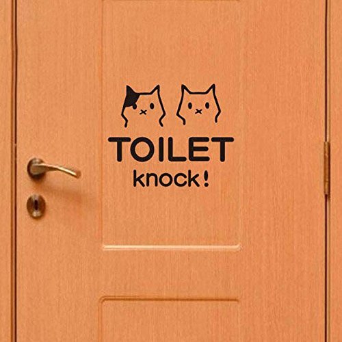Pink Lizard Cute Cat Bathroom Toilet Waterproof Wall Poster Sticker N4