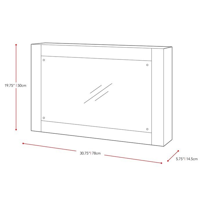 CorLiving FPE-203-F Wall Mounted Electric Fireplace N4