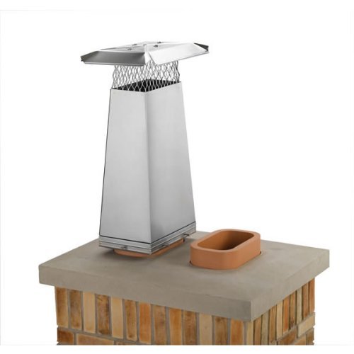 8'' x 13'' Stainless Steel Flue Stretcher - 34'' H