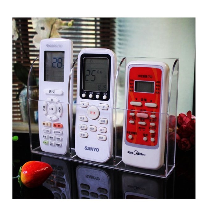 Universal TV/Air-conditioner/Television Wall Mount Remote Control Holder Storage Box