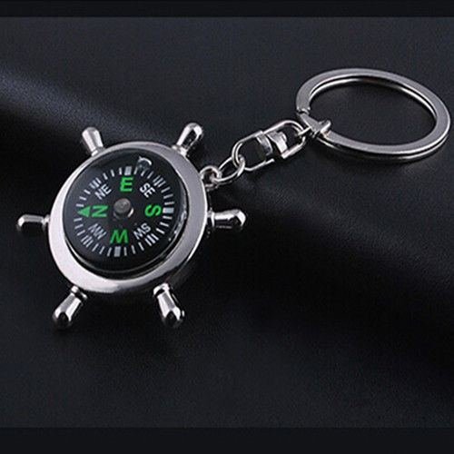 Mini Metal Precise Portable Camping Sport Hike Keychain Outdoor Compass Ring N3