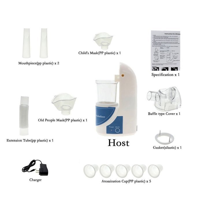 KingMansion Handheld Steam Inhaler / Portable Steam Vaporizer / Personal Cool Mist Inhaler/ Ultrasonic Aromatherapy... N6