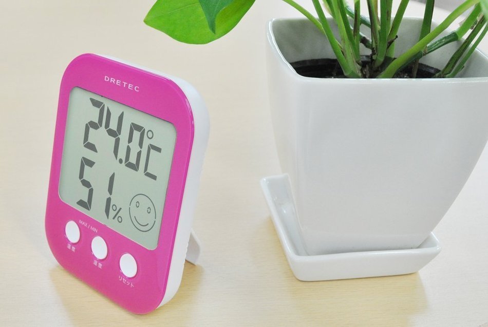 DRETEC digital thermo-hygrometer ' Opsys ' Pink O-230PK N3