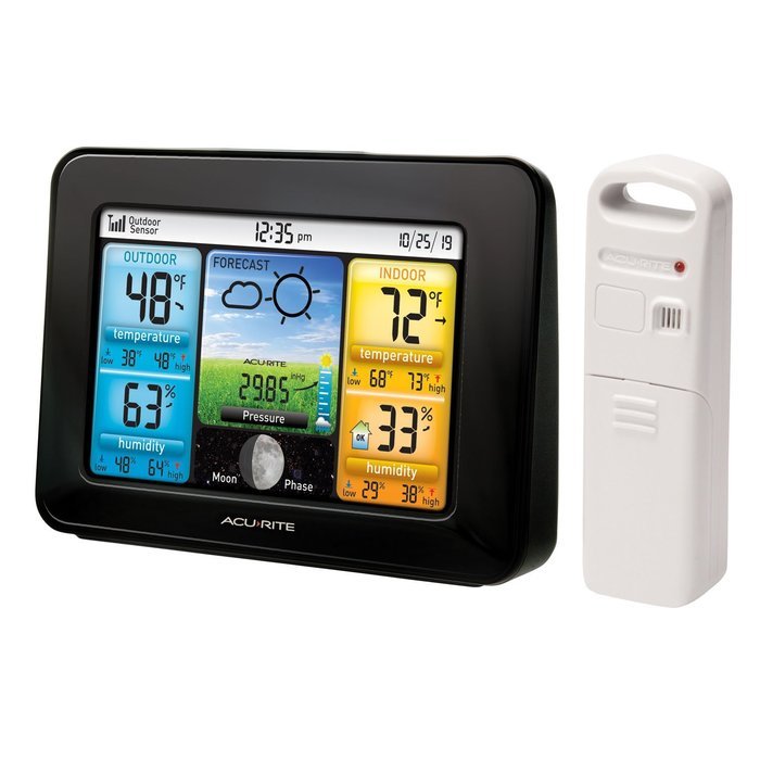 AcuRite 02077RM Color Weather Station with Temperature, Humidity and Forecast