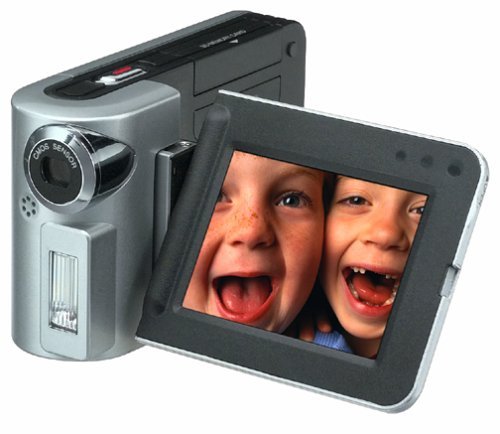 Panasonic SVAV10 MPEG4 e-Wear Digital Camcorder w/ Still Mode/MP3/Voice Recording & 64MB SC Card (Silver) (Discontinued...