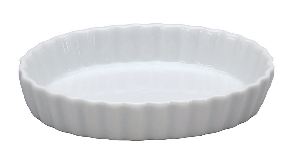 Vertex China ARG-OQ6 Market Buffet Oval Quiche Dish, Fluted, 5-3/4", 7 oz., Porcelain White (Pack of 36)