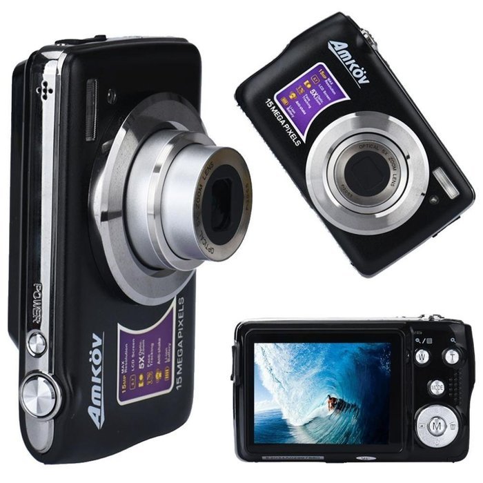 WIFI Sports DV, SANNYSIS Amkov CDOE3 2.7 Inch TFT 3X Optical Zoom 15MP 1280 X 720 HD Anti-shake Smile Capture...