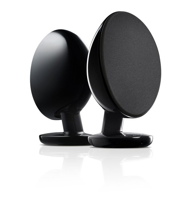 KEF EGG Digital Hi-Fi Speaker System - Gloss Black (Pair) N8