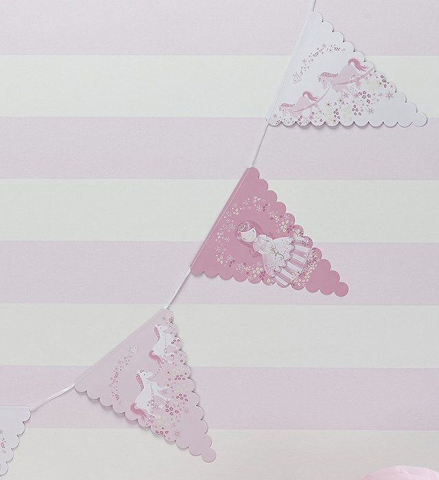 Ginger Ray Princess & Pony Party Bunting, Pink
