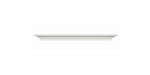 Sienna Fireplace Mantel Shelf in Satin White Finish (Pearl Tint) N2