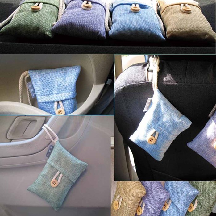 Acehg Natural Auto Air Purifying Bamboo Charcoal Bag/ Air Freshener (4packs*100g) N4