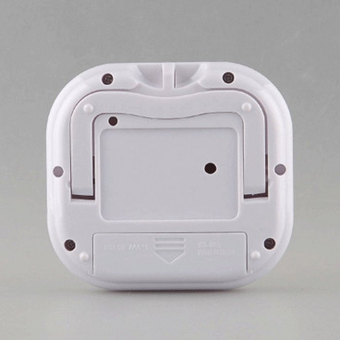 1 White Mini Digital Indoor LCD Display Thermo Hygro Meter Thermometer Hygrometer with Stand N6