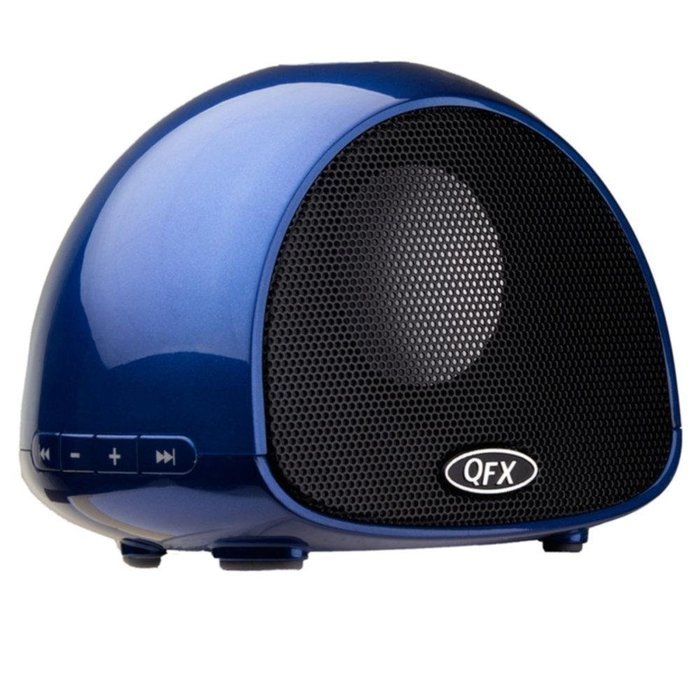 QFX Blue Bluetooth Speaker With Microphone consumer electronics