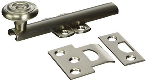 Baldwin 0344150 Surface Bolt, Satin Nickel by Baldwin