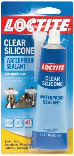 Loctite Clear Silicone Waterproof Sealant 2.7-Ounce Tube (908570) by Loctite