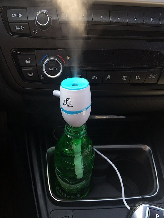 USB Ultrasonic Humidifier - Car, Travel and Office - Super Strong Cool Mist Diffuser - Mini Portable with Quiet... N7