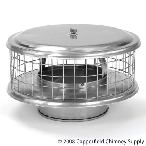 HomeSaver 8" Pro Cap for Solid Pack Factory-Built Chimney Solid Pack